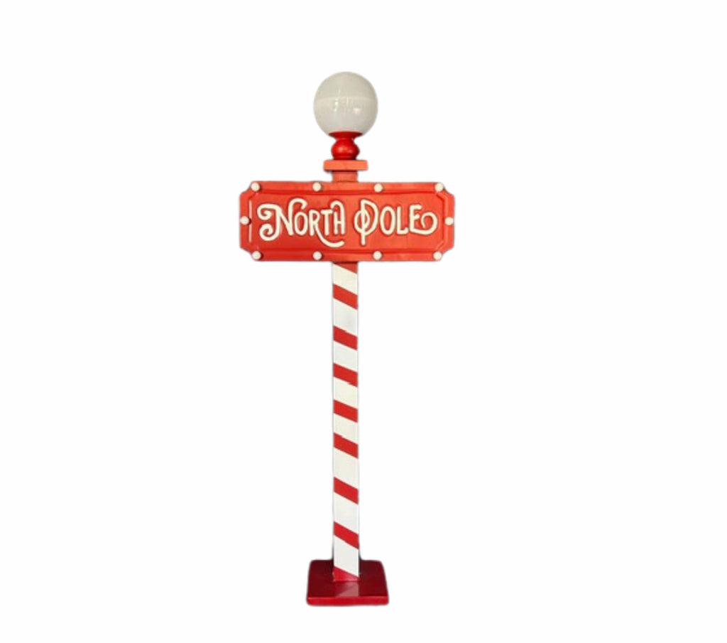 LETRERO NORTH POLE NAVIDEÑO