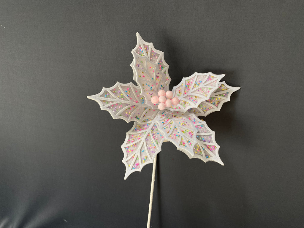 NAVIDAD NOCHE BUENA CONFETI ROSA