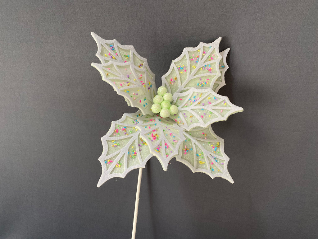 NAVIDAD NOCHE BUENA CONFETI VERDE