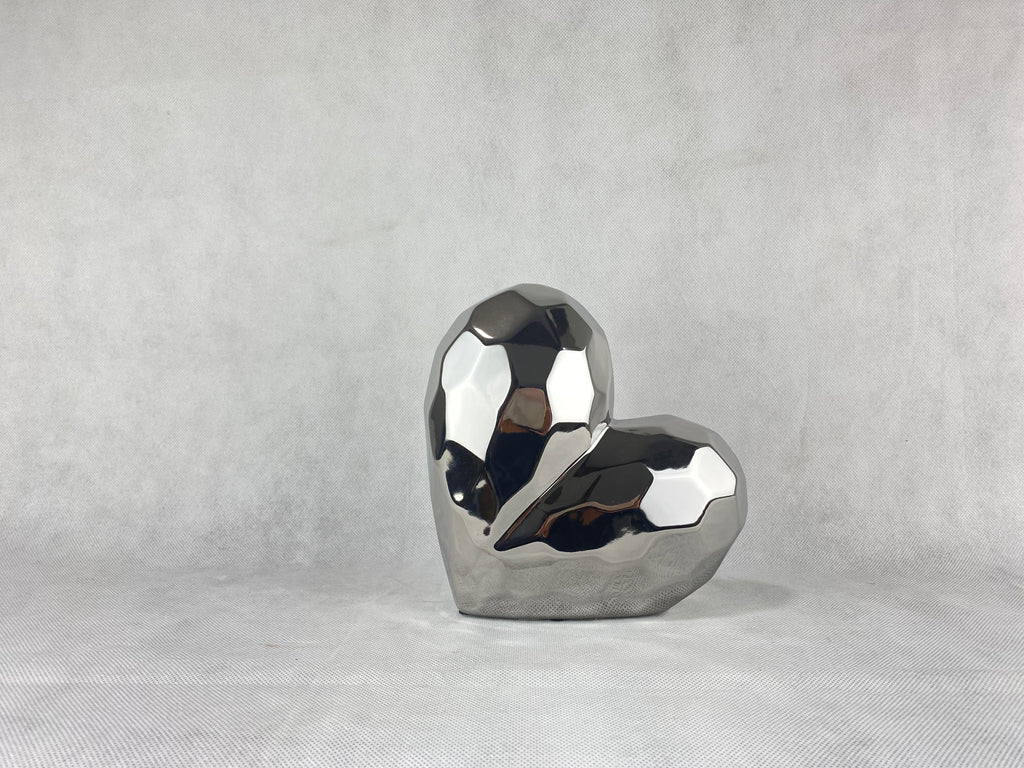 Escultura corazón chico plata