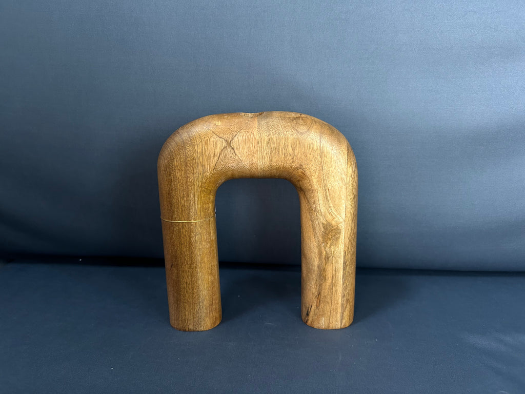 Candelabro med. tipo arco de madera