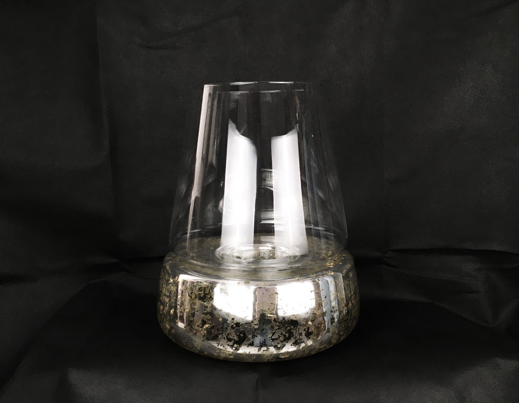 Candelabro base dorada