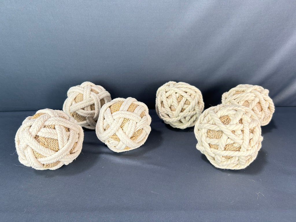 Set x 6 esferas mecate con yute