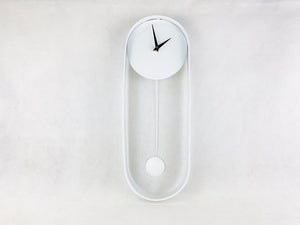 Reloj blanco p/ pared minimalista