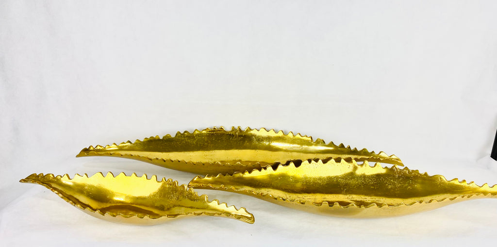 Set x 3 cuencos dorados