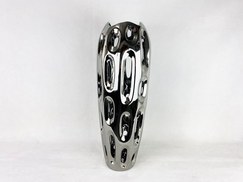 Base gde. cerámica plata con orificios