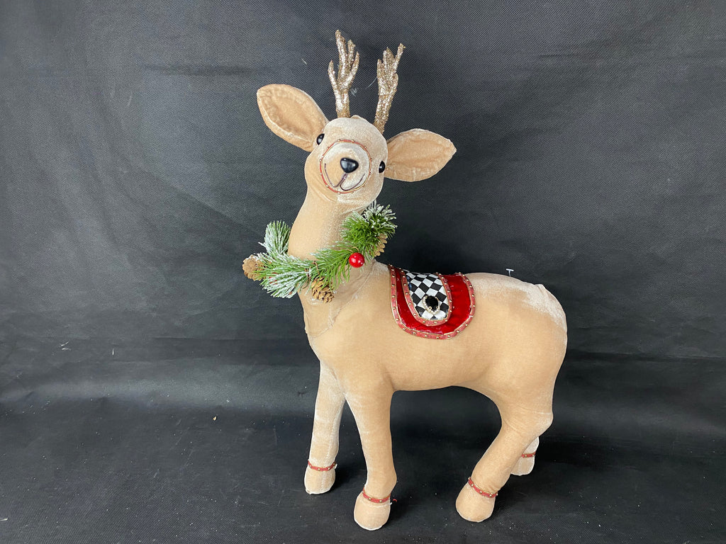 RENO PARADO TERCIOPELO CAFE