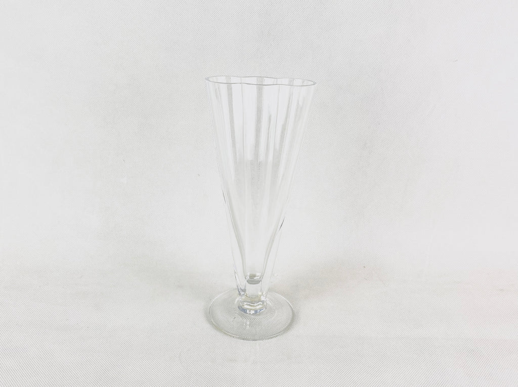 Florero abanico transparente chico