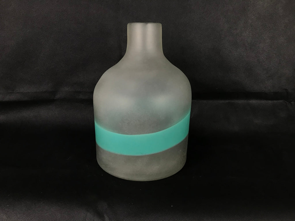 Botella con línea azul